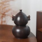 Gourd‑Shaped Nixing Pottery Teapot with Blessing Twin Ears