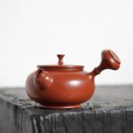 Side-handled Rongtian Teapot, about 120cc, Nixing pottery from Qinzhou, Guangxi - Image 3