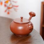 Side-handled Rongtian Teapot, about 120cc, Nixing pottery from Qinzhou, Guangxi - Image 5