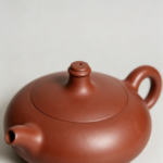 Low Profile Flat Nixing Kung Fu Teapot, Smooth Uncarved Body - Image 4
