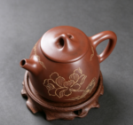 Hand‑Carved Lotus Bird Nixing Pottery Teapot - 이미지 3