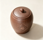 Blessing Motif Hand‑Carved Nixing Tea Storage Jar - 图片 2