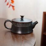 Ultra-thin Column Base Teapot, about 160cc, Guangxi Nixing Clay Wide-Mouth Handmade Teapot - Image 6