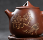 Hand‑Carved Lotus Bird Nixing Pottery Teapot - 이미지 4