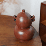 Gourd‑Shaped Nixing Pottery Teapot with Blessing Twin Ears - Image 5