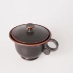 Purple clay Ni Xing pottery lidded teacup, handmade - 图片 4
