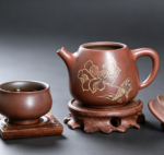 Hand‑Carved Lotus Bird Nixing Pottery Teapot - 이미지 2