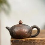 Floating Xishi Teapot, Fish Playing, Guangxi Nixing Clay, Hand-Carved - Image 7