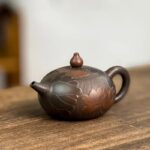Floating Xishi Teapot, Fish Playing, Guangxi Nixing Clay, Hand-Carved - Image 9
