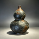 Full‑Carved Fu‑Lu Gourd Nixing Pottery Ornament Vase - 이미지 4