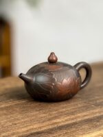 Floating Xishi Teapot, Fish Playing, Guangxi Nixing Clay, Hand-Carved - Image 5