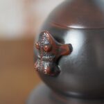 Gourd‑Shaped Nixing Pottery Teapot with Blessing Twin Ears - Image 3