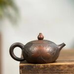 Floating Xishi Teapot, Fish Playing, Guangxi Nixing Clay, Hand-Carved - Image 4