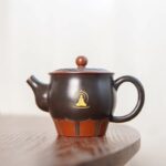 Zen Lotus Nixing Clay Teapot | Hand‑carved Meditation Buddha