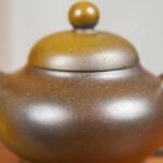 Xiaomilai (about 110cc) naked-fired with natural plant ash glaze, golden tea foam effect, entirely handmade Ni Xing pottery - Image 4