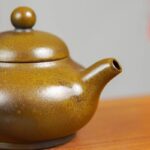 Xiaomilai (about 110cc) naked-fired with natural plant ash glaze, golden tea foam effect, entirely handmade Ni Xing pottery - Image 5
