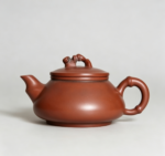 Sculpted Bamboo Nixing Kung Fu Teapot, Hand‑Carved Bamboo Lid & Handle
