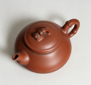 Sculpted Bamboo Nixing Kung Fu Teapot, Hand‑Carved Bamboo Lid & Handle - 画像 3