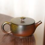 Wood-Fired Nixing Pottery Flat-Lid Teapot | Handmade Unique - Image 4