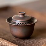 Hand‑Carved Hollow Filter Nixing Pottery Gaiwan - 이미지 5