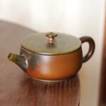 Wood-Fired Nixing Pottery Flat-Lid Teapot | Handmade Unique - Image 2